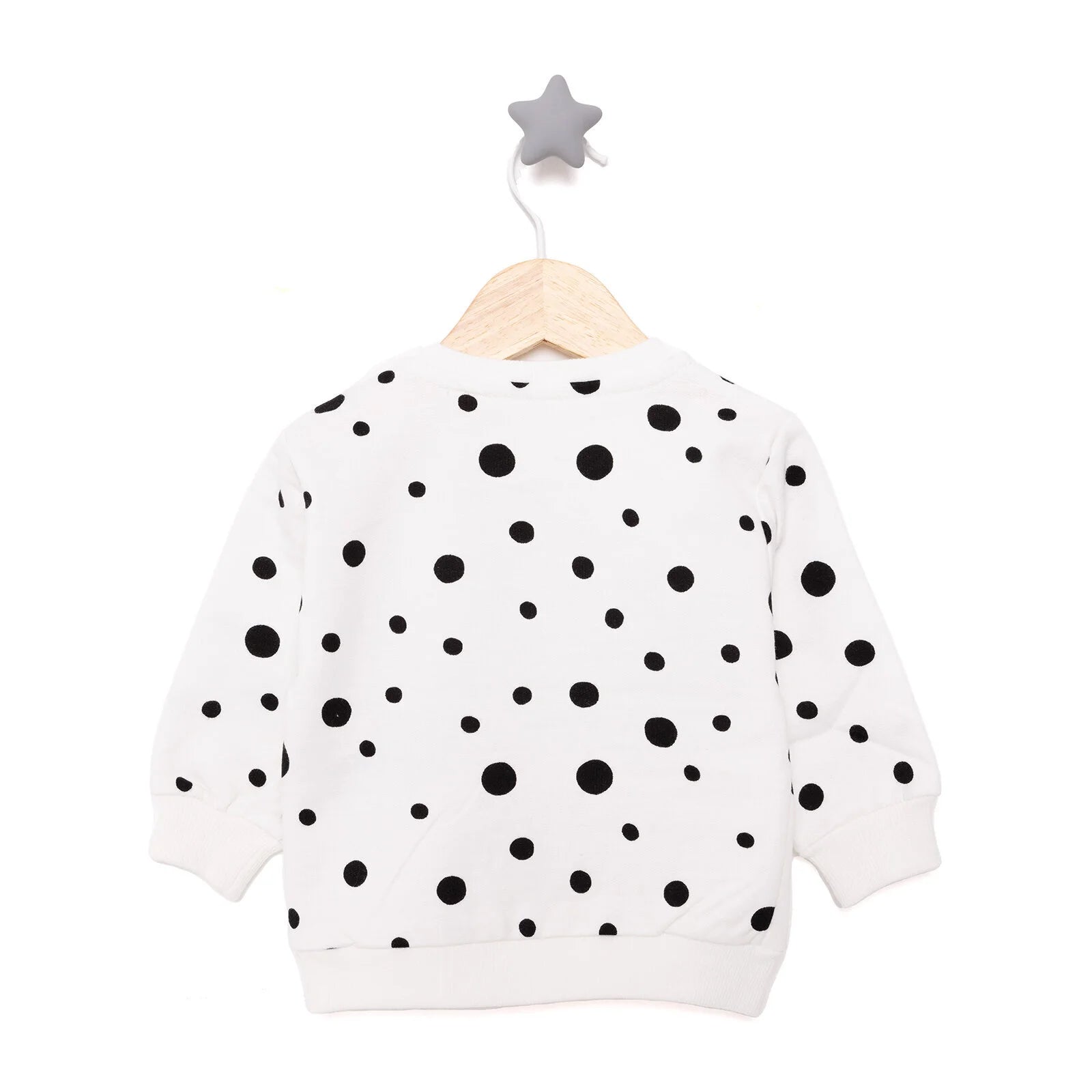 HelloBaby Basic Low Raised Polka - Dot Printed Sweatshirt - Printed - ebebek - Black Friday