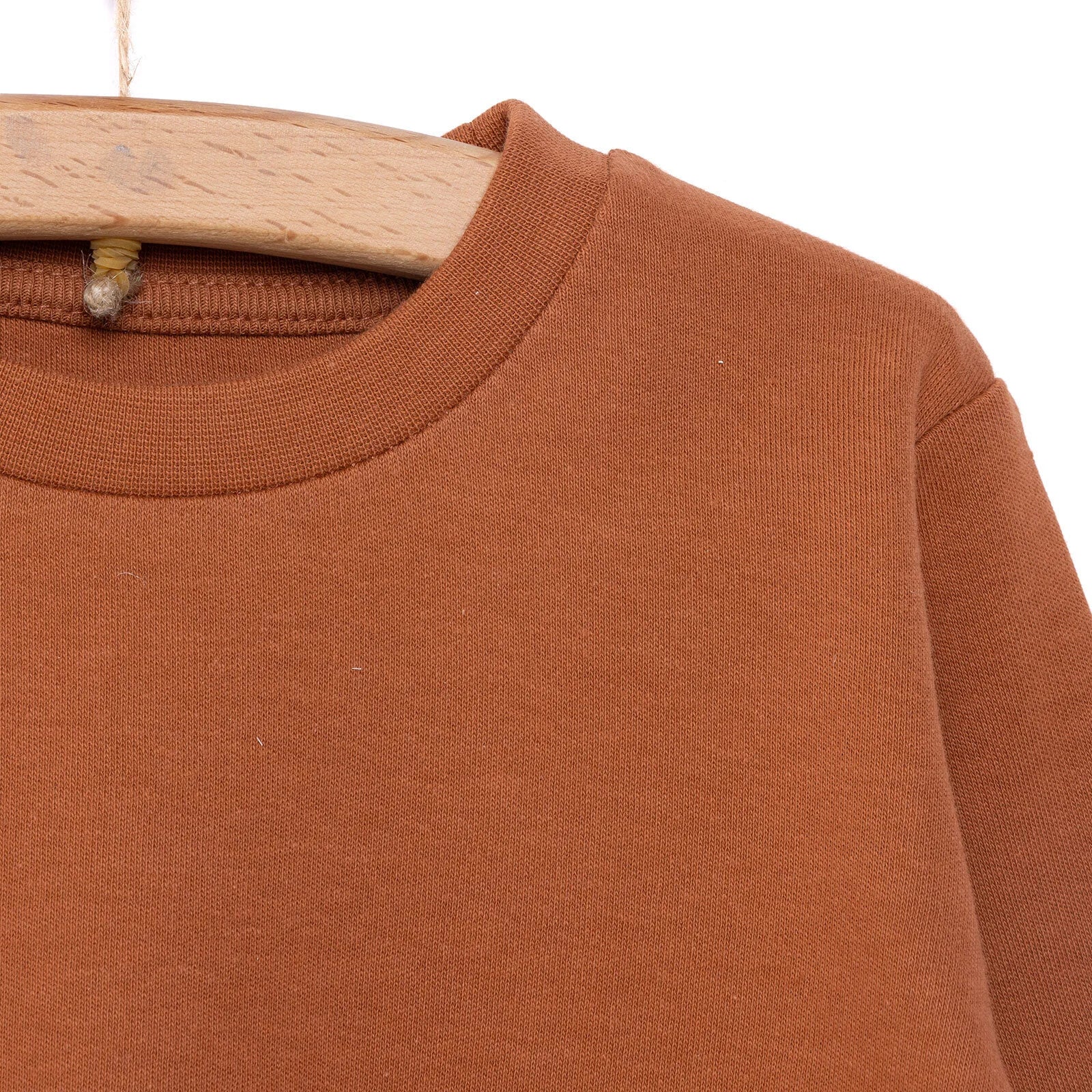 HelloBaby Basic Interlock Long Sleeve T-Shirt - Brown - ebebek - Black Friday