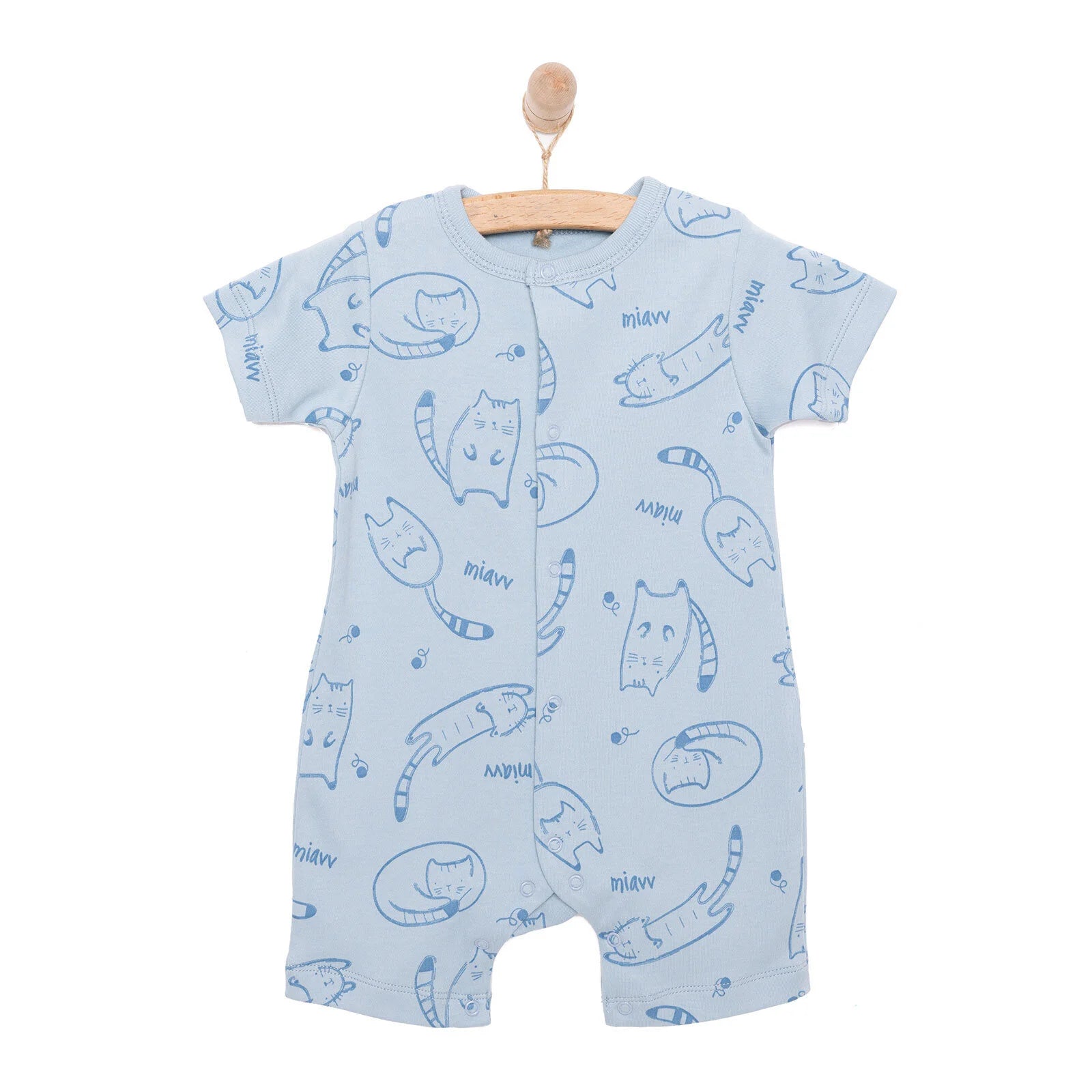 Bebetto Newborn Short Overalls - Indigo - ebebek - Black Friday