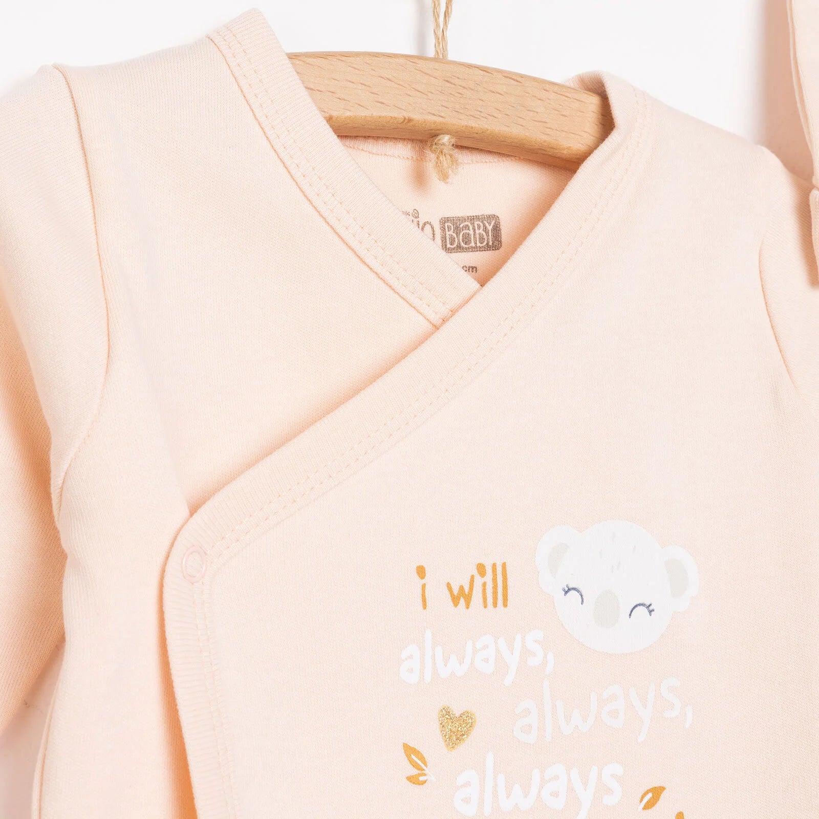 HelloBaby Wrapover Top - Hat - Footed Bottom - Powder - ebebek - Black Friday