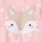 HelloBaby Newborn Polar Footed Jumpsuit - Pink Printed - ebebek - Black Friday