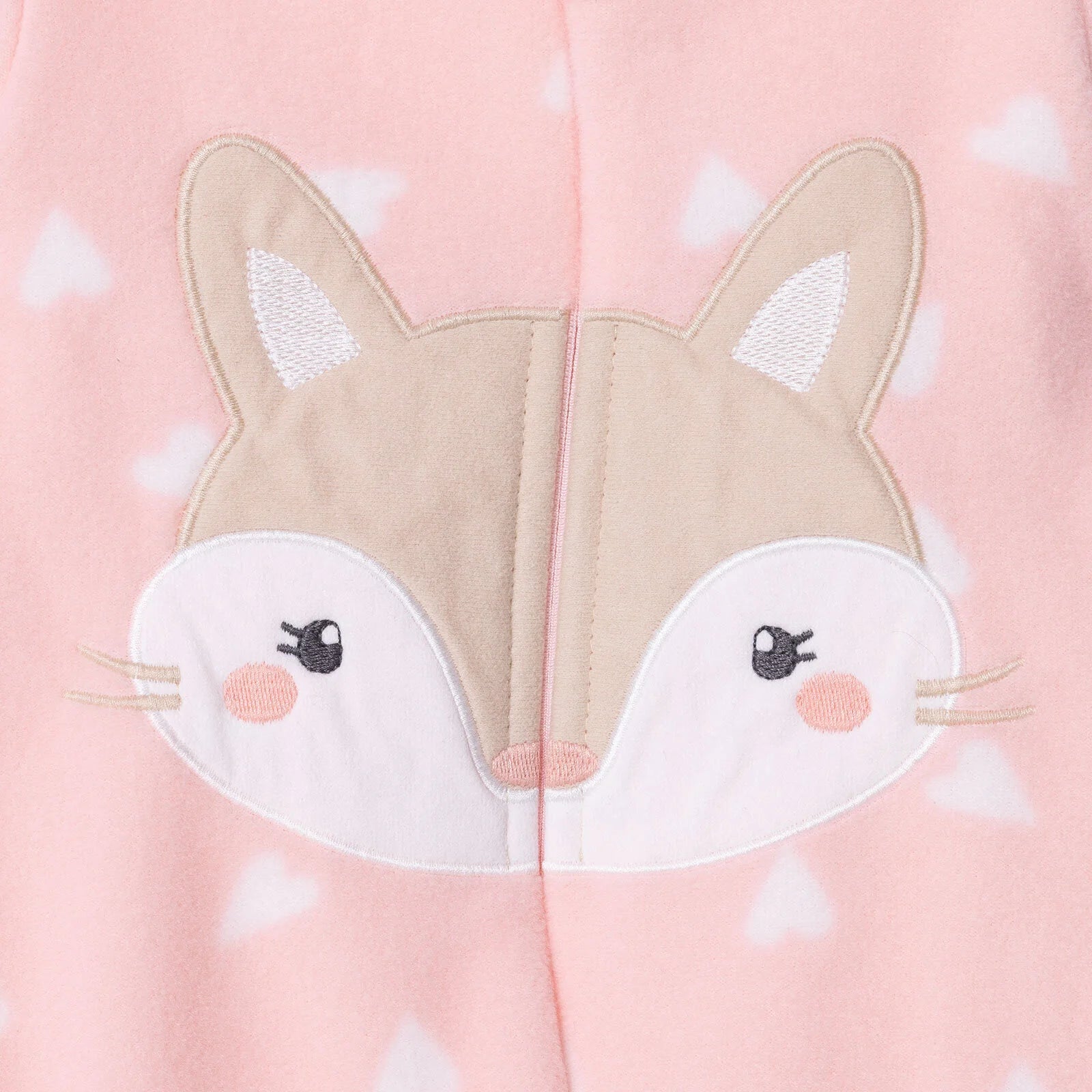 HelloBaby Newborn Polar Footed Jumpsuit - Pink Printed - ebebek - Black Friday