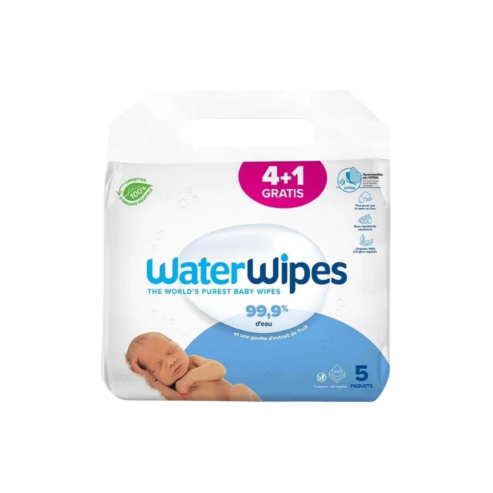 WaterWipes Sensitive Baby Wipes 5x60 pcs - ebebek - Black Friday