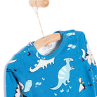 HelloBaby Boy Dino Printed Long Sleeve Bodysuit - Blue - ebebek - Black Friday