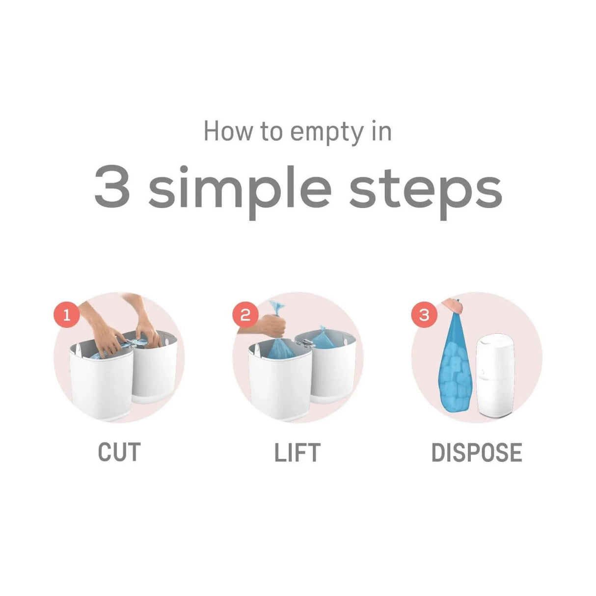 Angelcare Nappy Disposal System - White - ebebek - Black Friday
