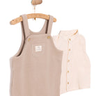 Cassiope Newborn Dungarees Set - Beige - ebebek - Black Friday