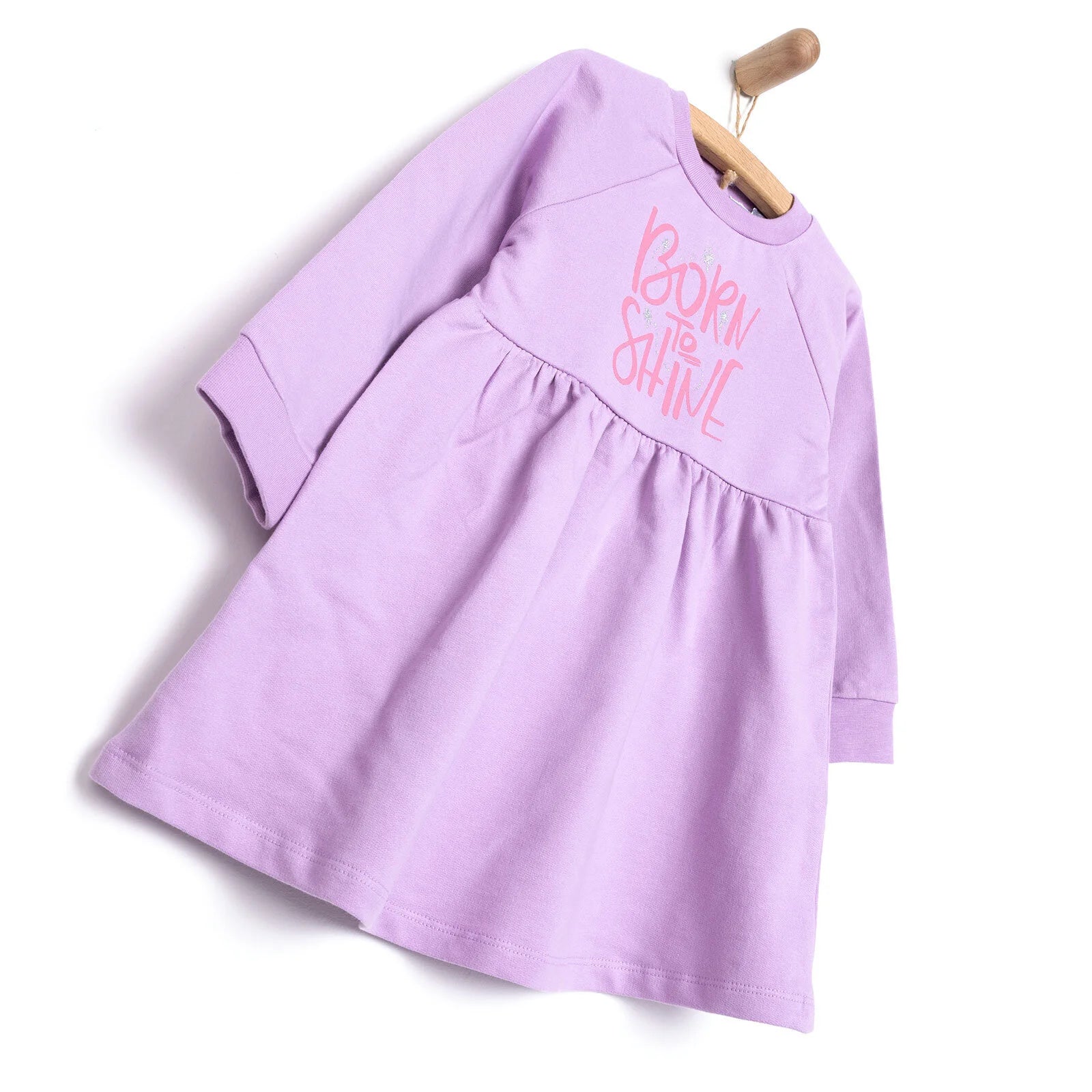 HelloBaby Basic Girl Knitted Ruffled Dress - Purple - ebebek - Black Friday