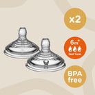 Tommee Tippee Closer to Nature Teat Fast Flow 6+ months Pack of 2 - ebebek - Black Friday