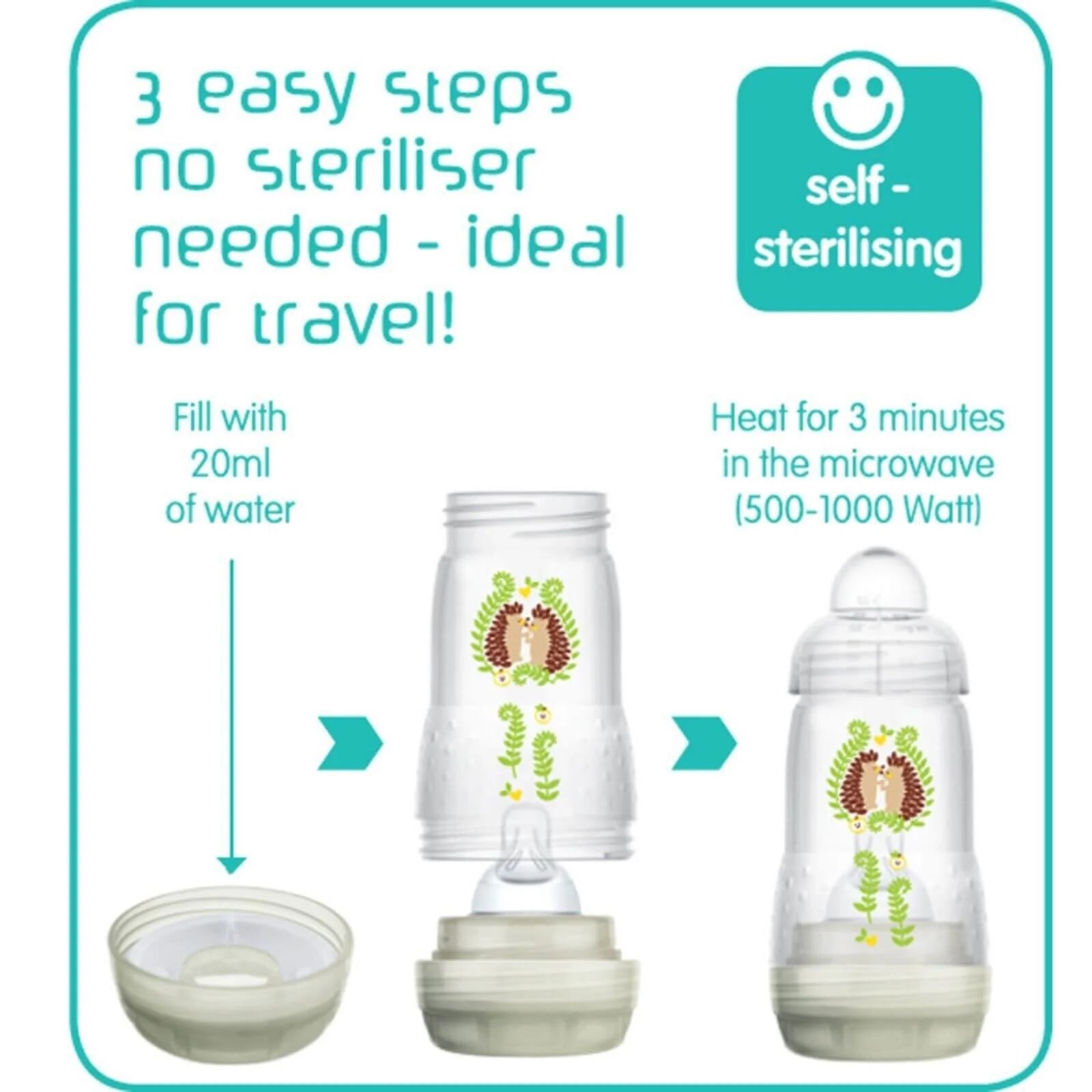 MAM Easy Start Anti - Colic Bottle 160ml Pack of 3 - Blue - MAM - ebebek