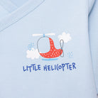 HelloBaby Wrapover Top - Hat - Footed Bottom - Light Blue - ebebek - Black Friday