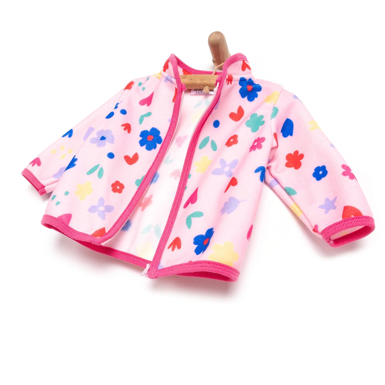 HelloBaby Basic Repeat Printed Fleece Cardigan - Printed - ebebek - Black Friday