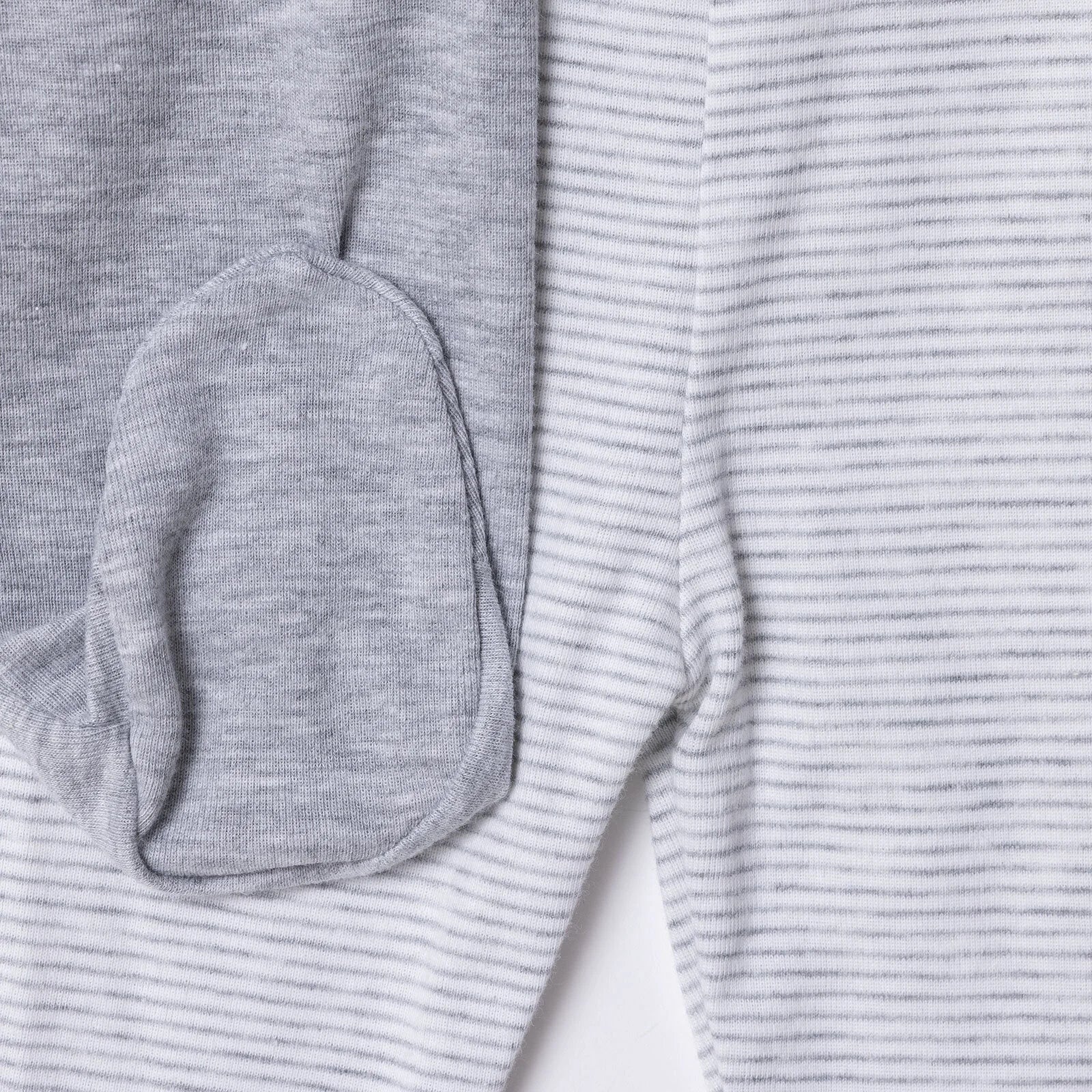 HelloBaby Unisex 2 Piece Footed Bottom - Snow Melange - ebebek - Black Friday