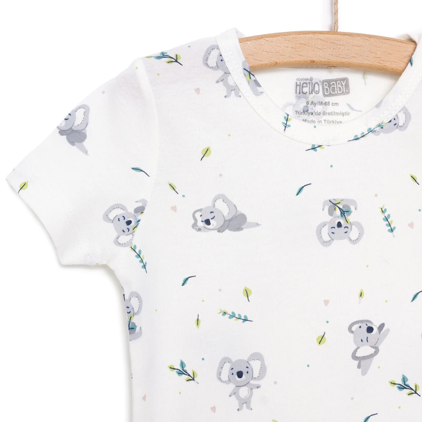 HelloBaby Newborn Boy Short Overalls - Ecru - ebebek - Black Friday