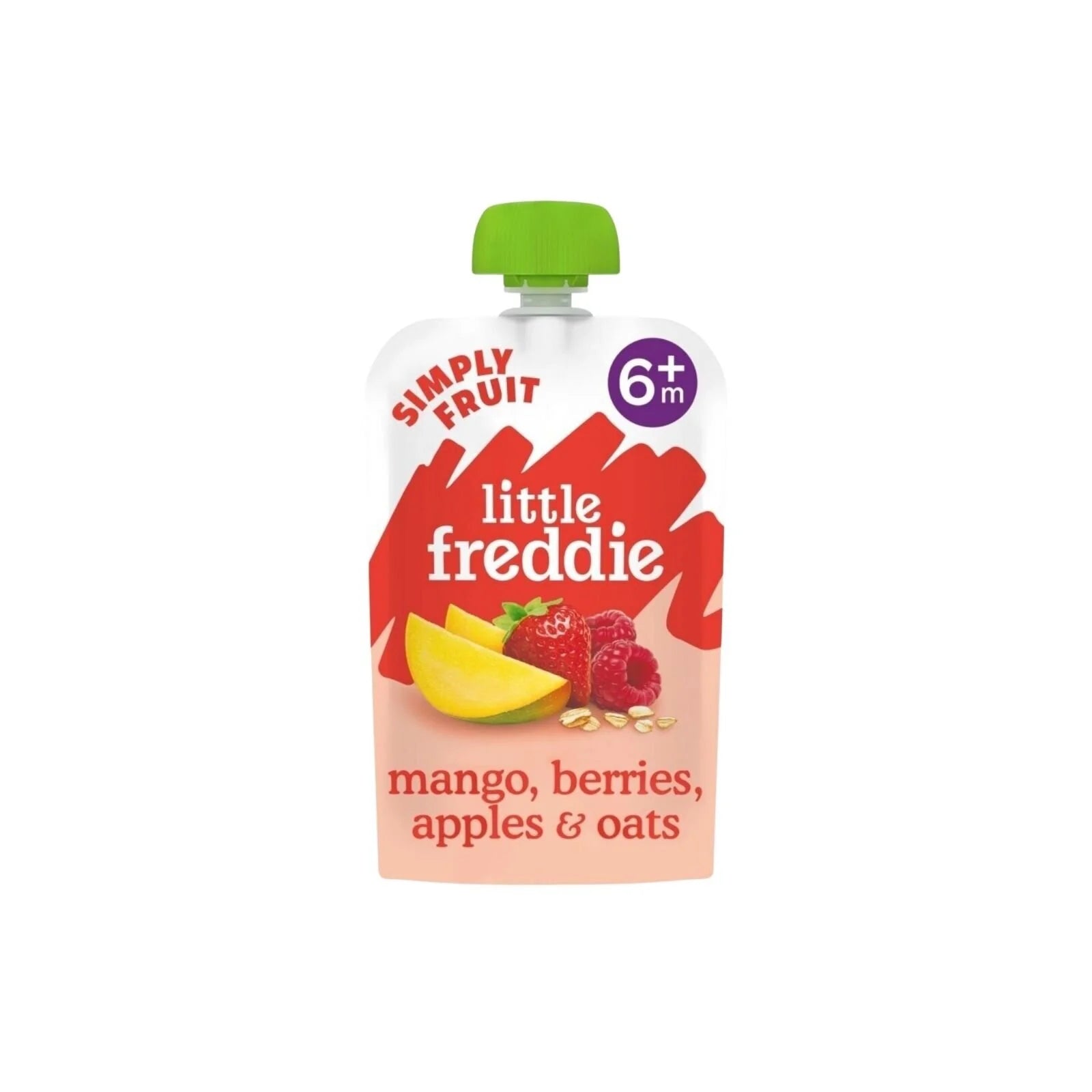 Little Freddie Organic Mango Berrie Apples & Oats Baby Food Pouch 6+ months 100g - ebebek - Black Friday