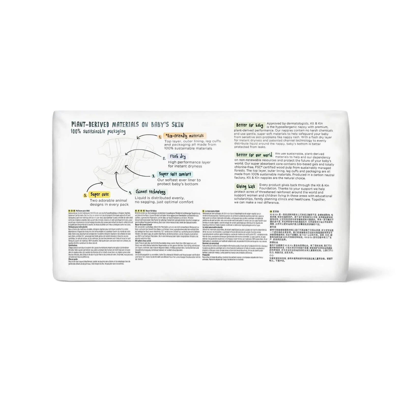 Kit & Kin Nappies Size 1 - 38 nappies - ebebek - Black Friday