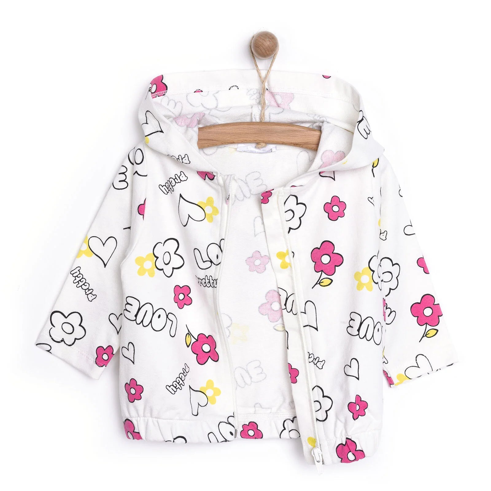 HelloBaby Basic Girl Hooded Cardigan - Printed - ebebek - Black Friday