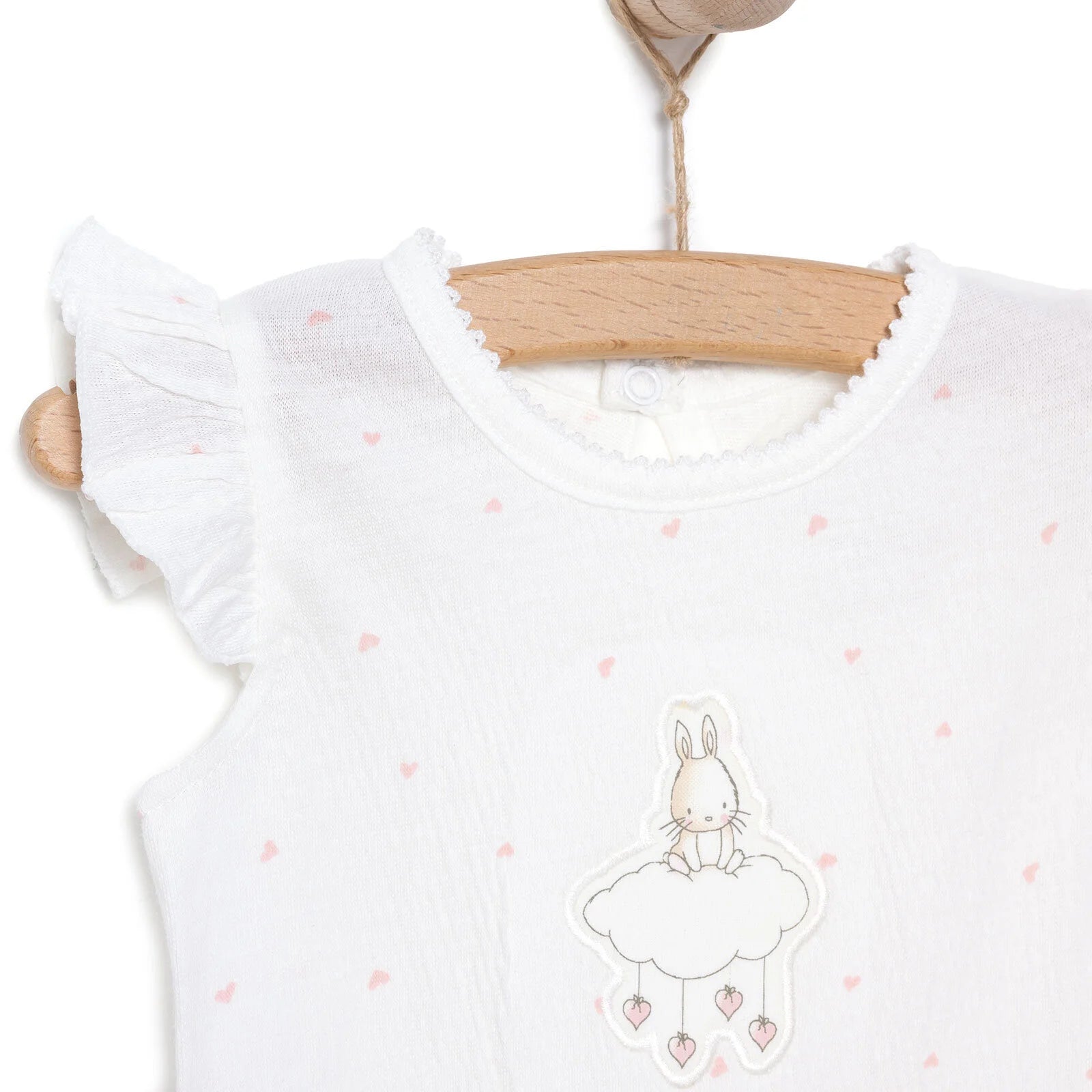 Bebetto Newborn Mini Heart Tshirt - Short - Pink - ebebek - Black Friday