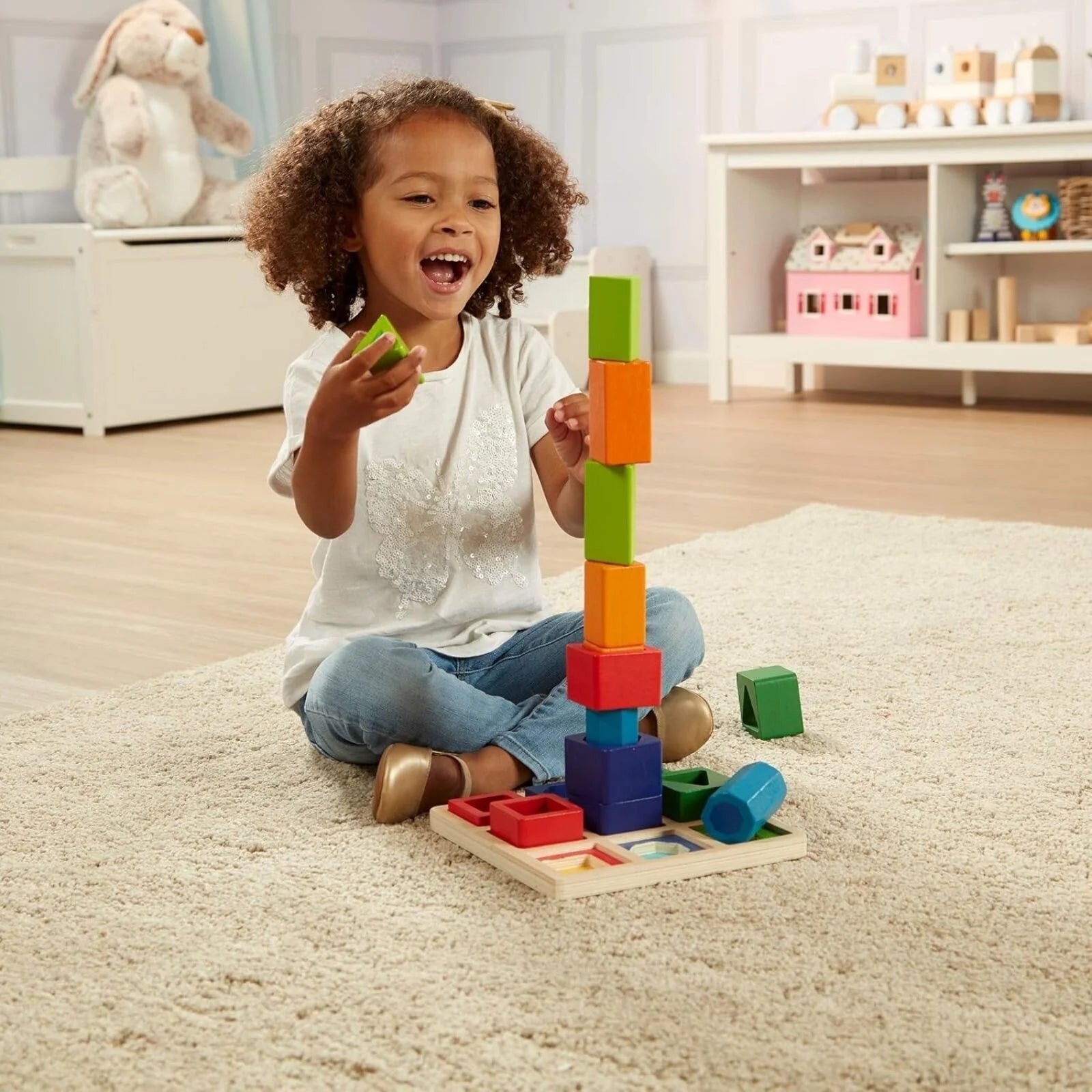 Melissa & Doug Shape Sequence Wooden Sorting Set - ebebek - Black Friday