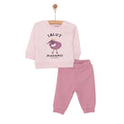 HelloBaby Basic Girl Madame Printed Jogging Set - Pink - ebebek - Black Friday