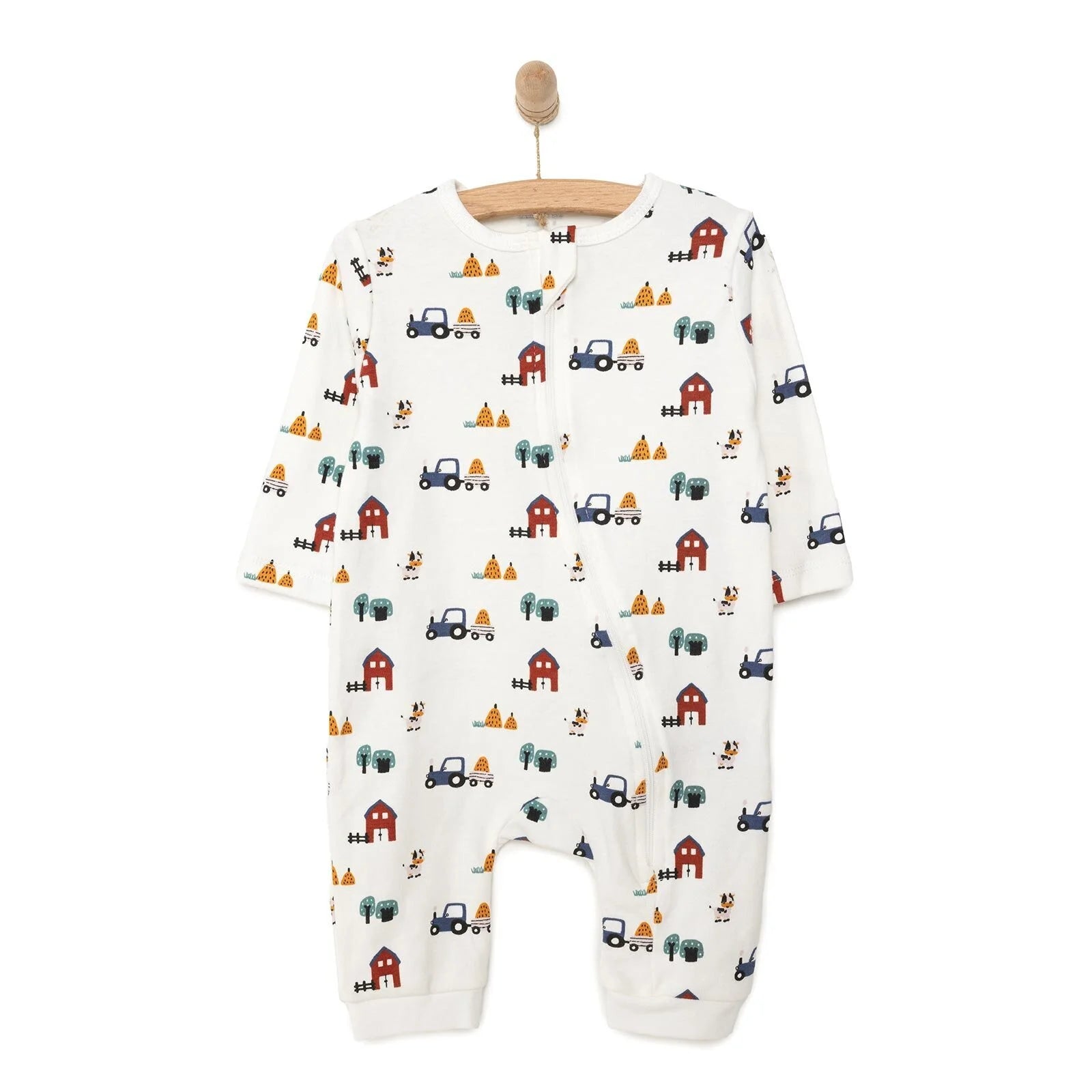 HelloBaby Newborn Boy Jumpsuit - Ecru - ebebek - Black Friday