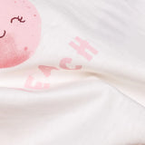 HelloBaby Girls Short Sleeve Pyjamas Set Fruit Print Crew Neck Short Length Short Sleeve - Ecru Ecru - ebebek