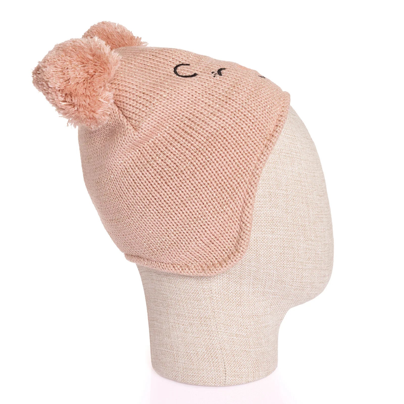 Fonem Baby Girl Animal Printed Beanie - Powder - ebebek - Black Friday