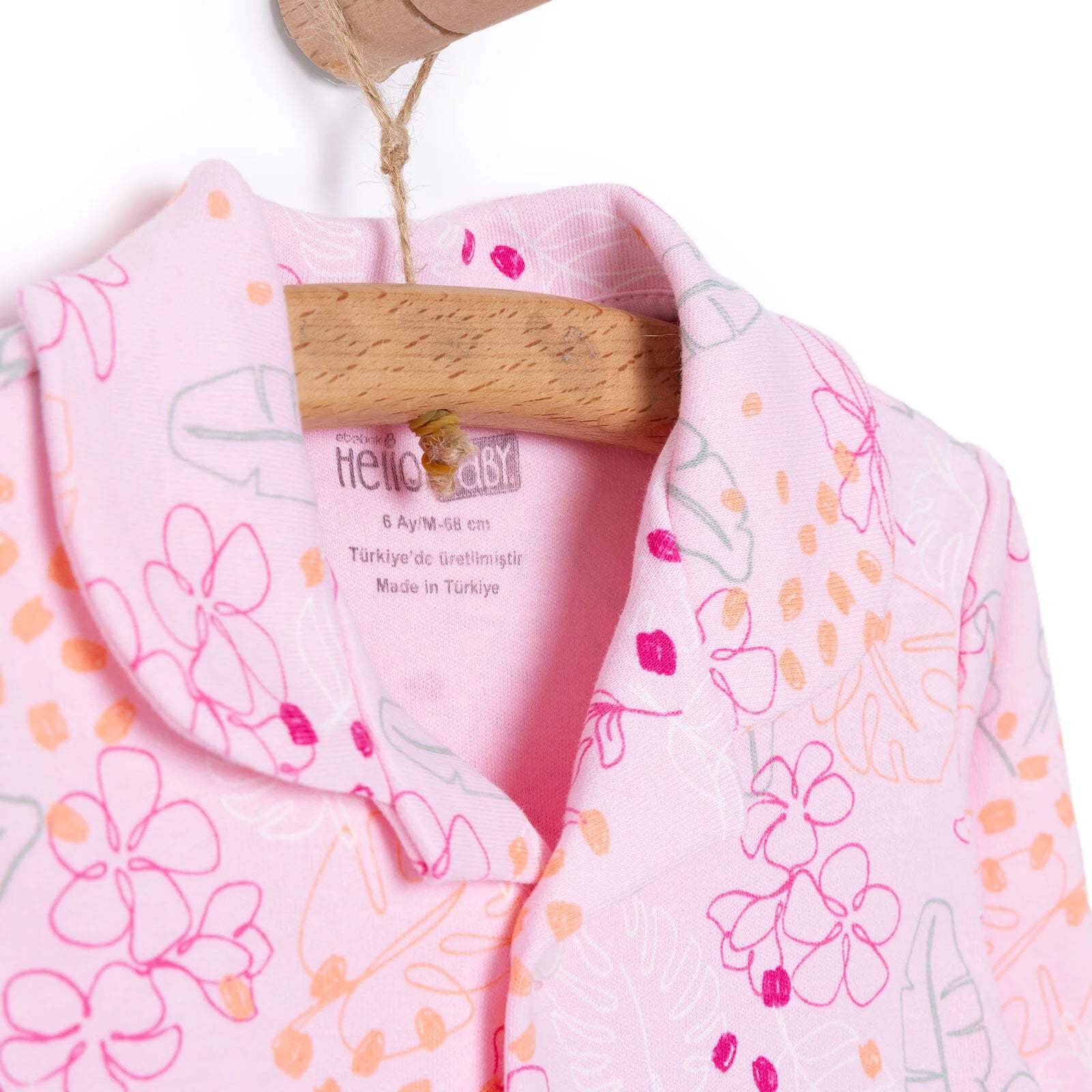 HelloBaby Girl Long Sleeve Pyjamas Set - Dark Pink - ebebek - Black Friday