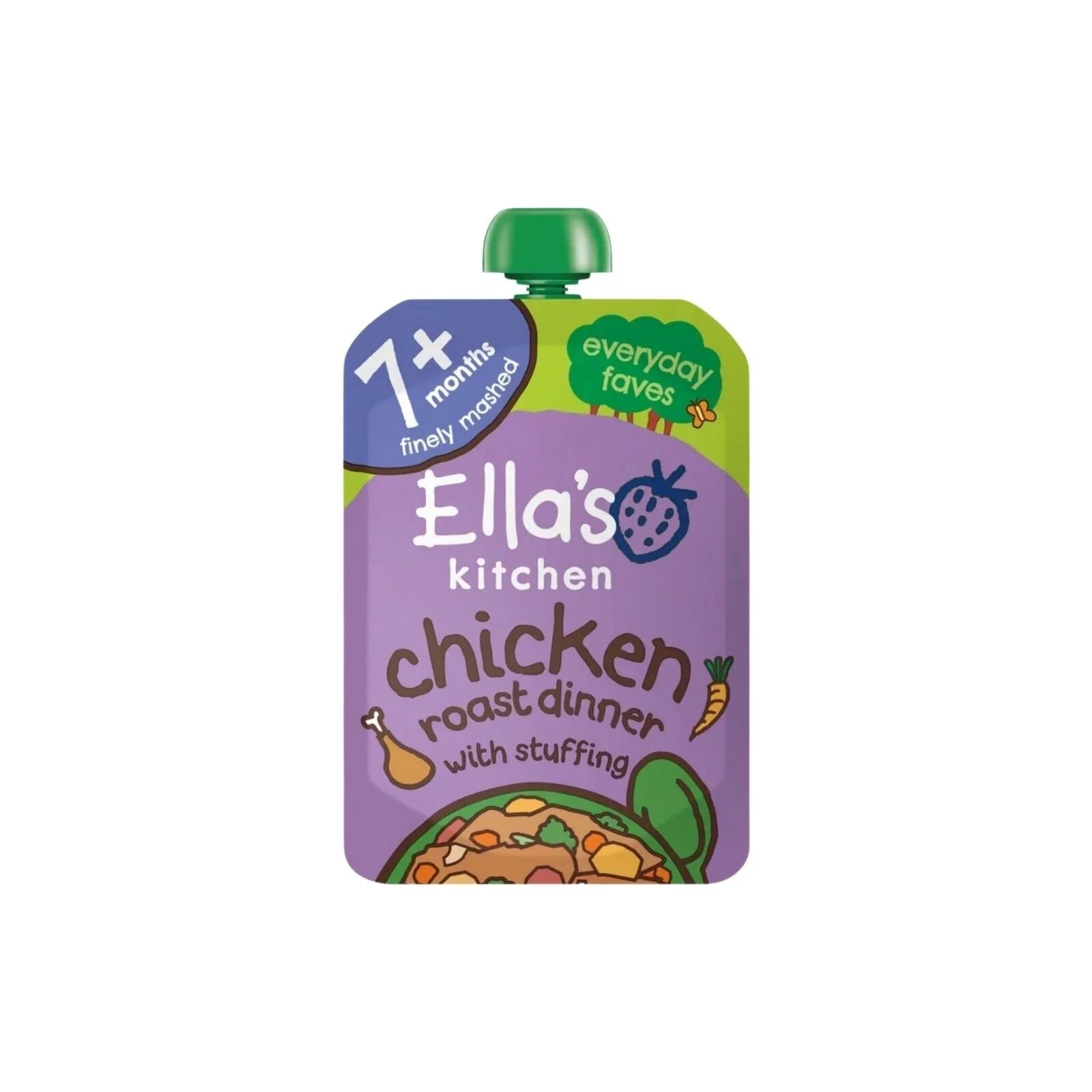 Ella's Kitchen Organic Chicken Roast Dinner Baby Food Pouch 7+ months 130g - ebebek - Black Friday