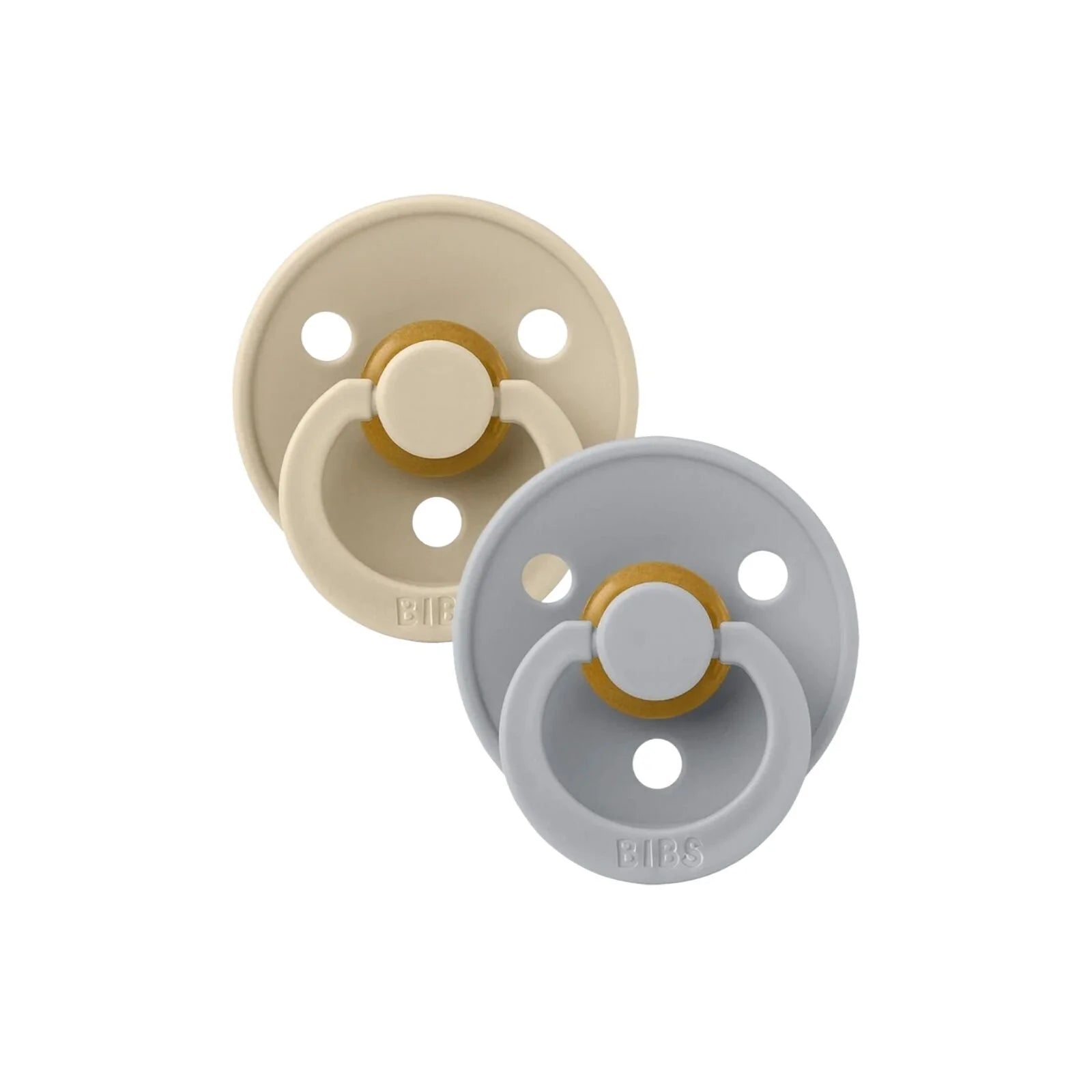 BIBS Colour Latex Soothers 6+ months Pack of 2 - Vanilla & Cloud - ebebek - Black Friday