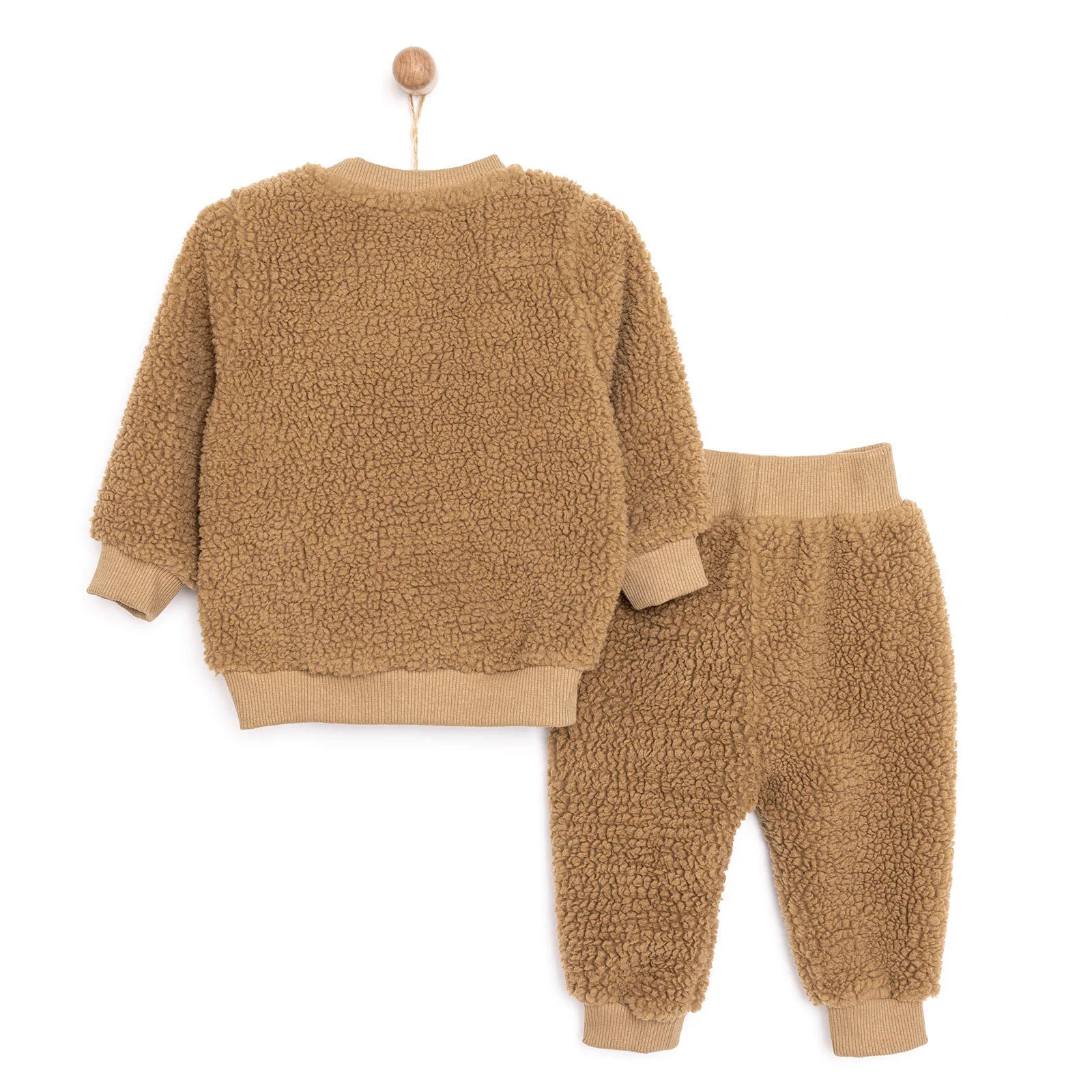 Midimod Newborn Velvet Sweatshirt - Footless - Brown - ebebek - Black Friday