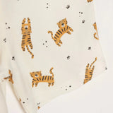Baby Boy Short Sleeve Pyjamas Set Animal Print Buttoned Shirt Collar Short Sleeve - Ecru Ecru - ebebek