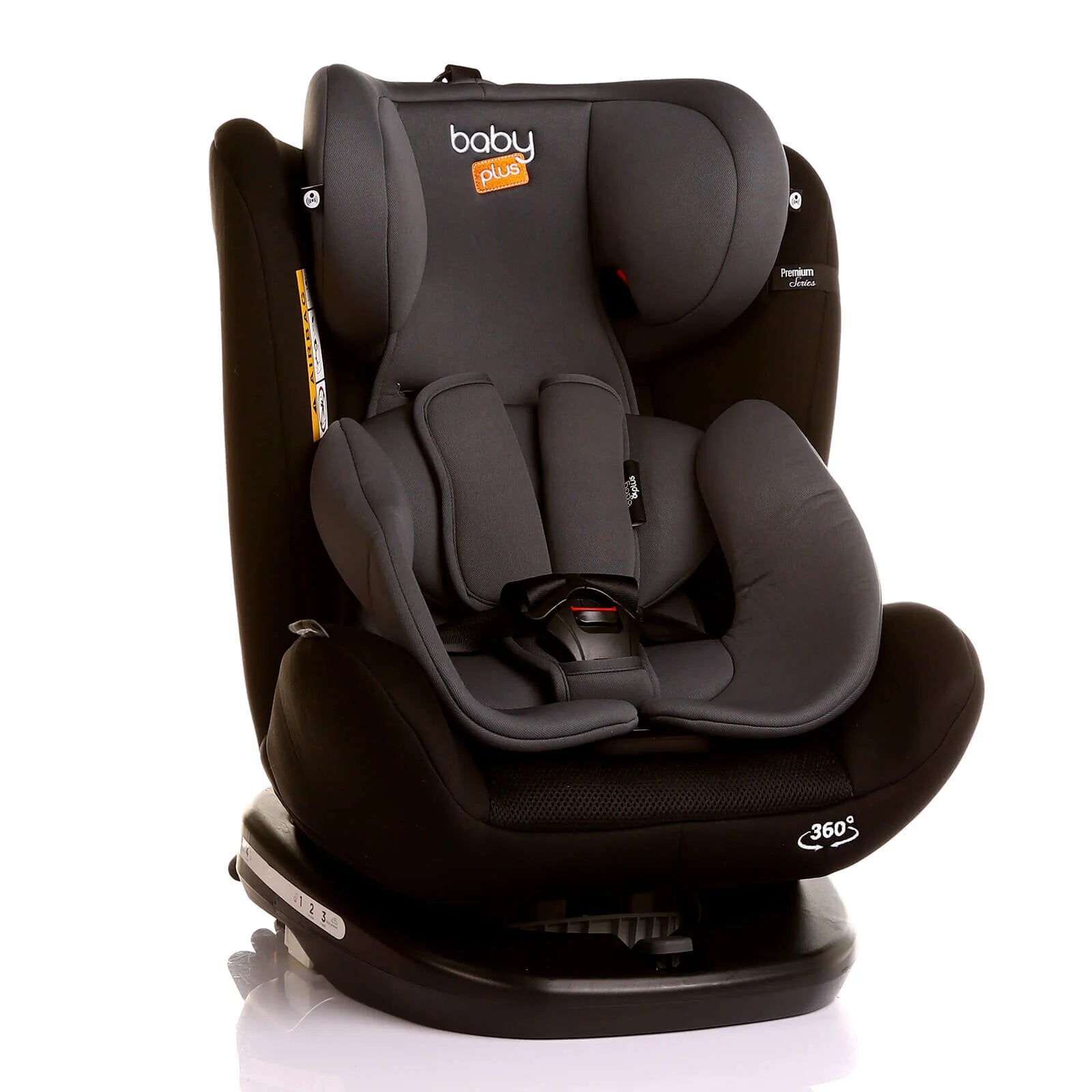 baby plus Orbitfix Group 0+/1/2/3 (Birt to 12 Years) Car Seat - Black Grey - ebebek - Black Friday