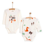 HelloBaby Boy 2 - Pack Long Sleeve Bodysuit - Beige - ebebek - Black Friday