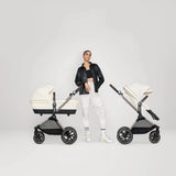 Cybex EOS Lux Silver 2 - in - 1 Pushchair - Moon Black Moon Black - ebebek