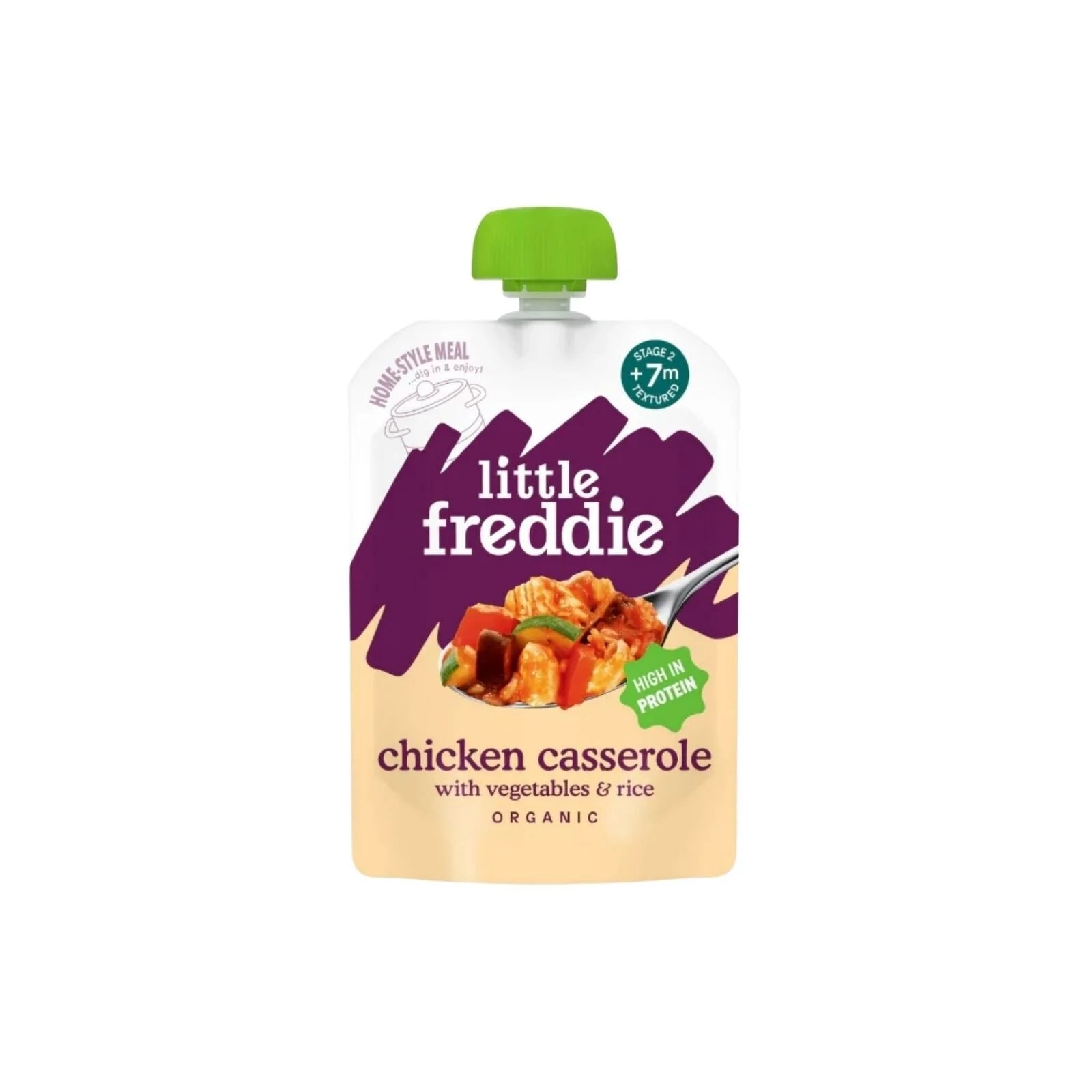 Little Freddie Organic Chicken & Rice Casserole Baby Food Pouch 7+ months 130g - ebebek - Black Friday