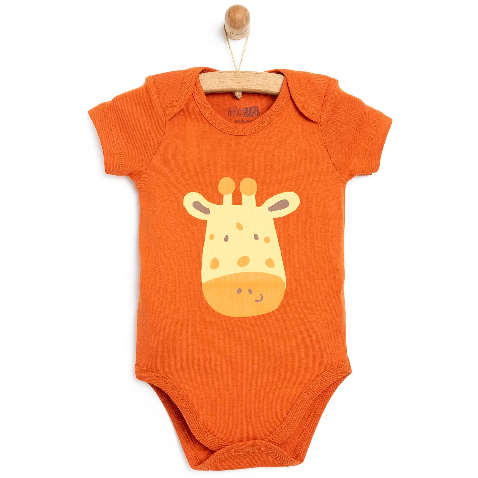 HelloBaby Short Sleeve Bodysuit - Dark Orange - ebebek - Black Friday