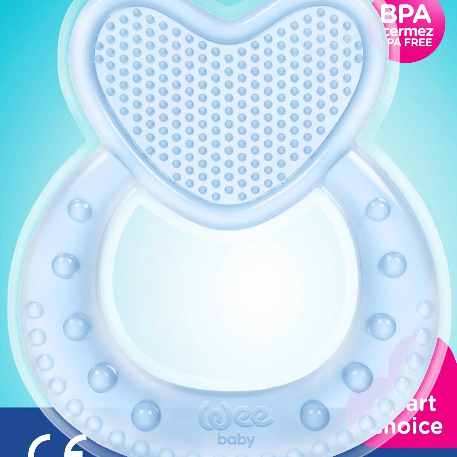 Wee Baby Heart Silicon Teether - ebebek - Black Friday