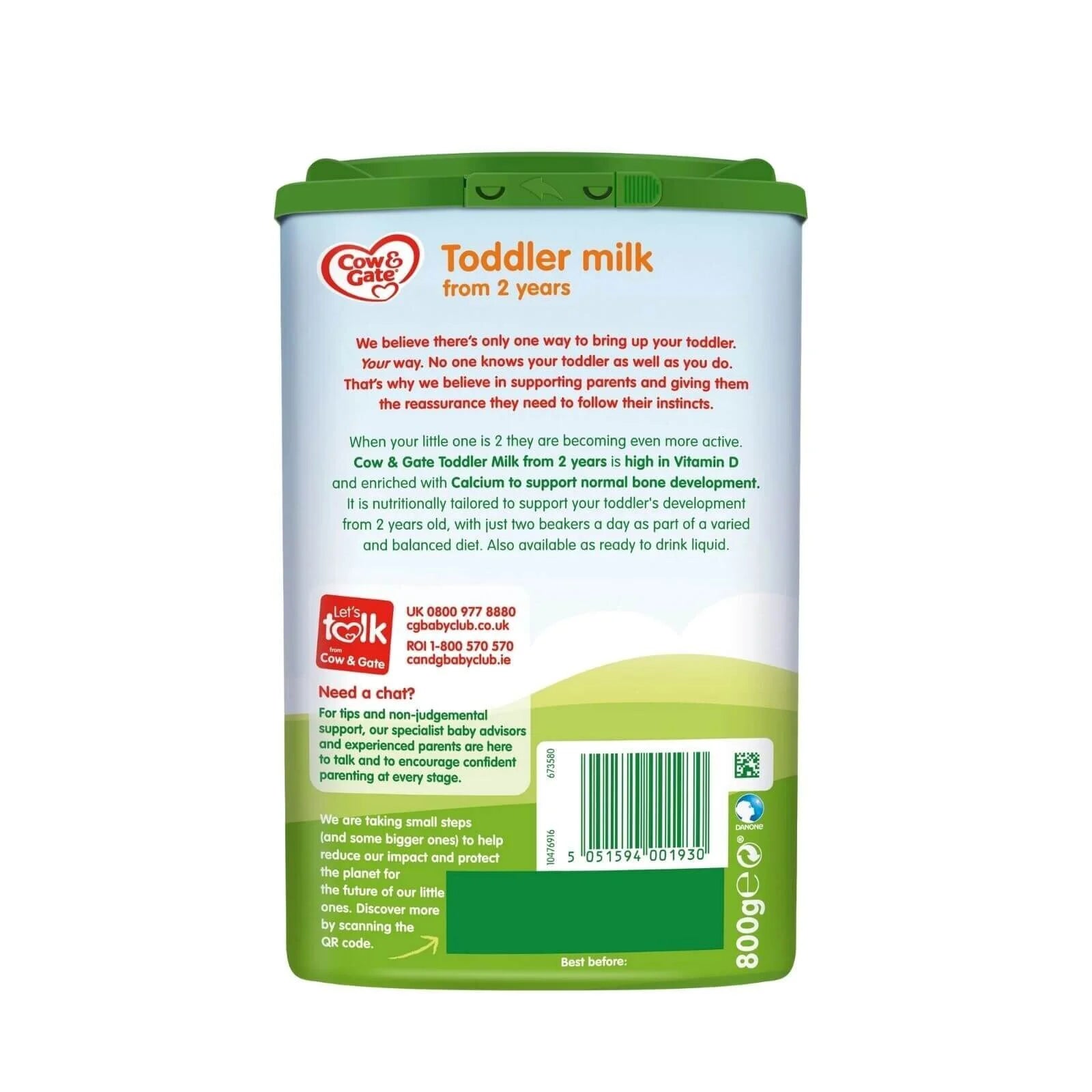Cow and Gate 4 Toddler Milk Formula 2+ years 800g - ebebek - Black Friday