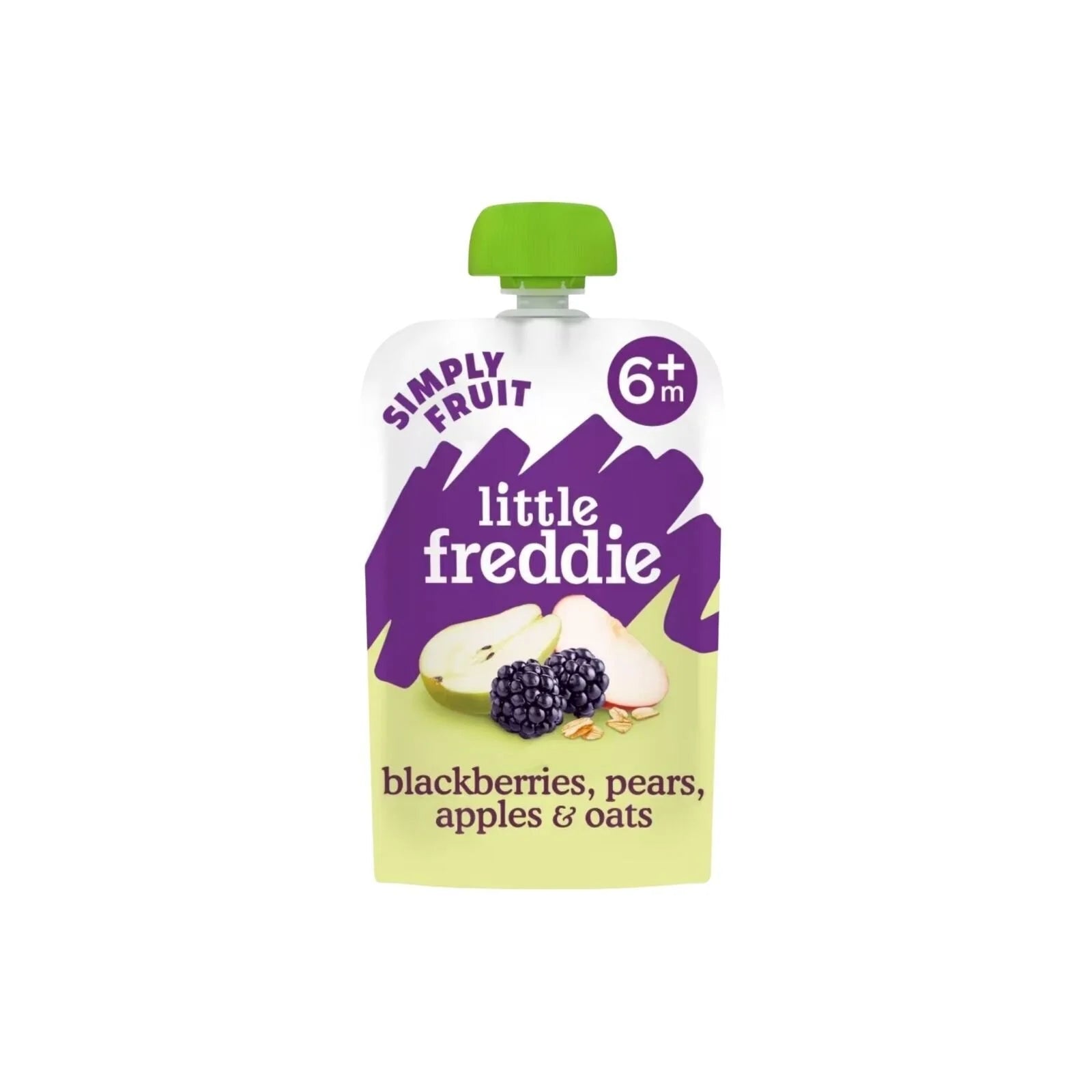 Little Freddie Organic Blackberries Pears Apples & Oats Baby Food Pouch 6+ months 100g - ebebek - Black Friday