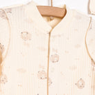 Bebetto Newborn Baby Girl Body - Footed Jumpsuit - Hat - Ecru - ebebek - Black Friday