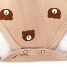 HelloBaby Basic Rib Short Sleeve Baby Bodysuit 2 Pcs - Brown - ebebek - Black Friday