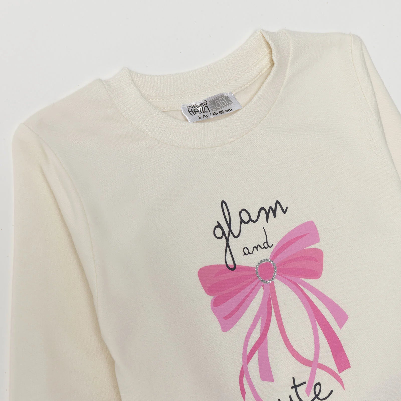 HelloBaby Sweatshirt - Ecru - ebebek - Black Friday