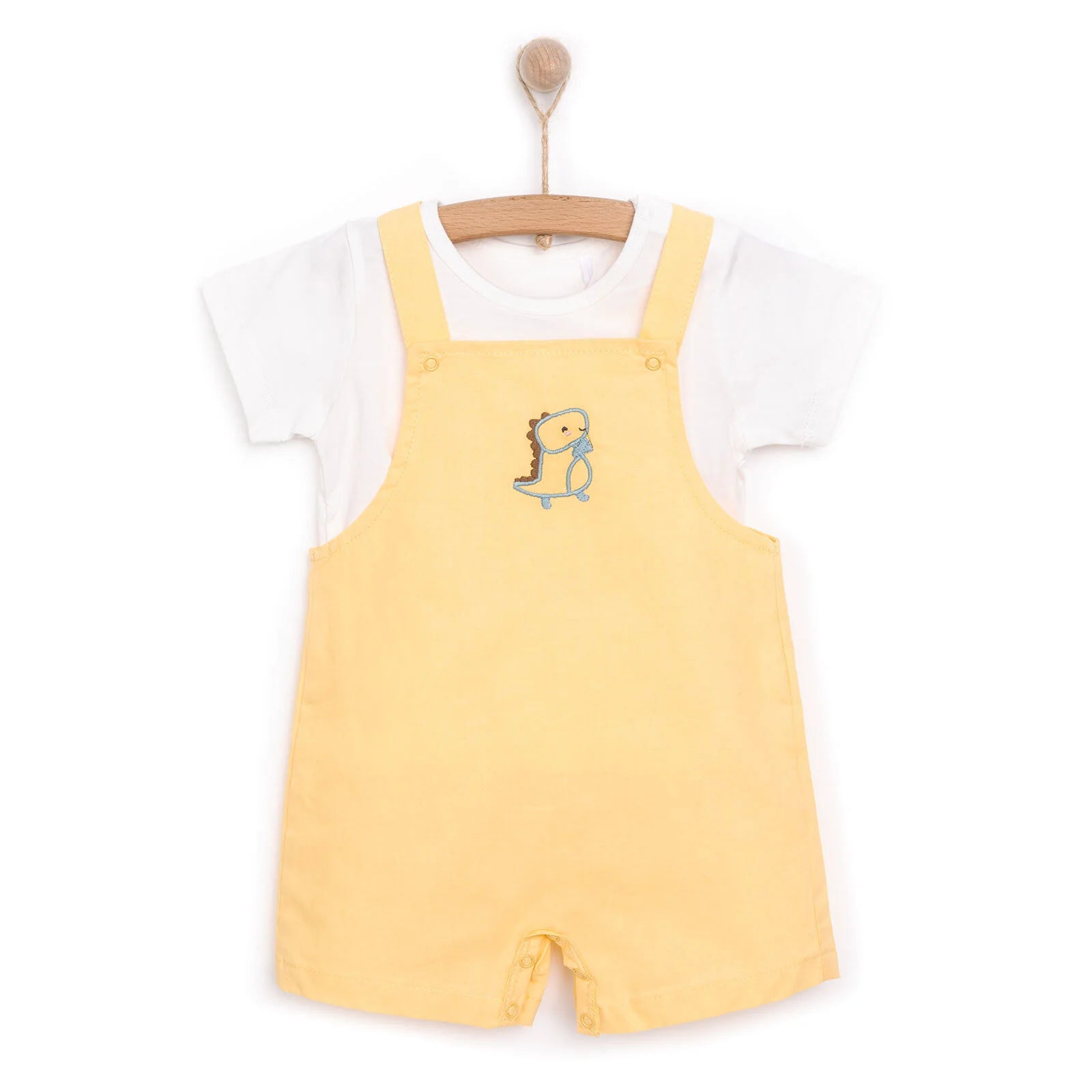 HelloBaby Boy Overall Shorts - T-shirt - Yellow - ebebek - Black Friday
