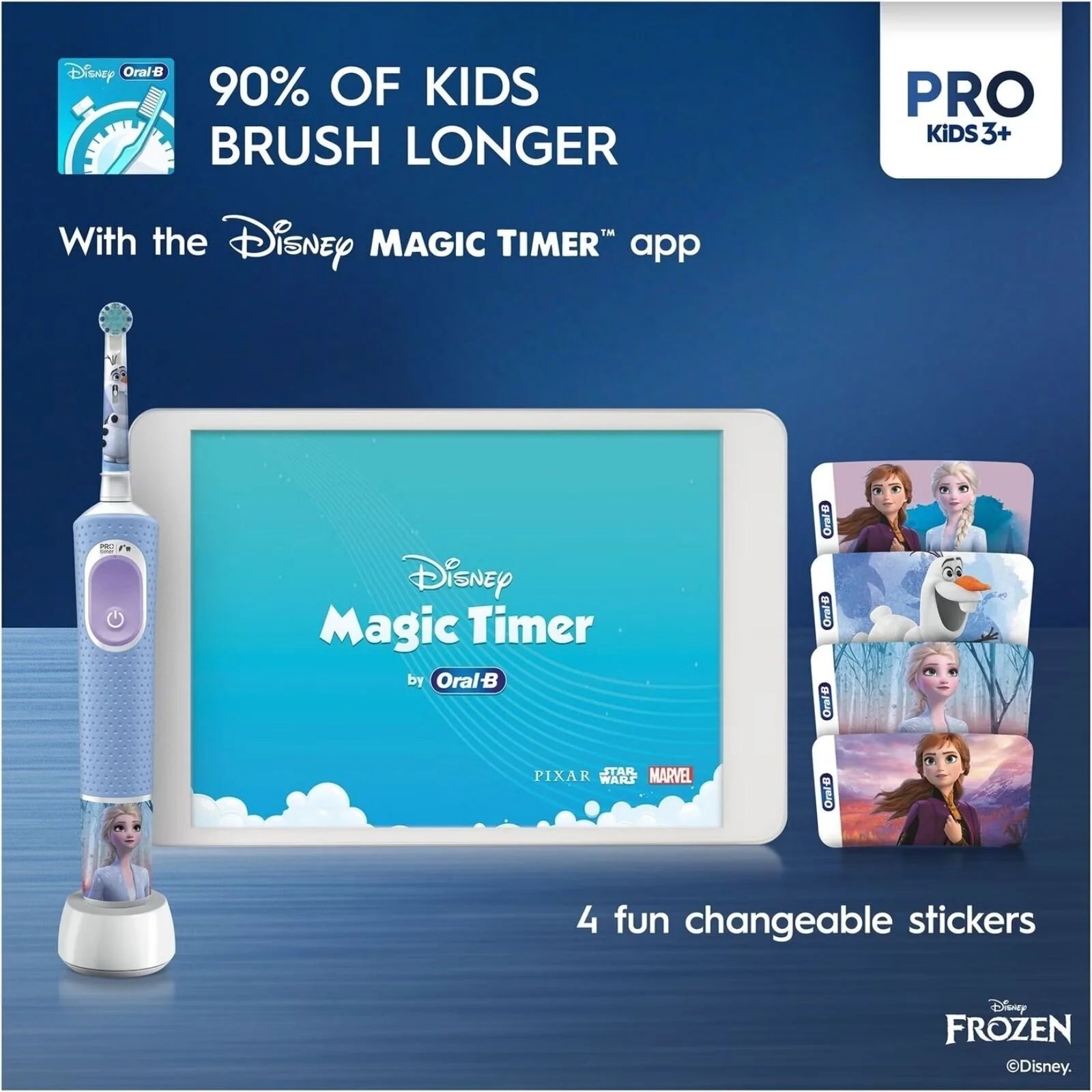 Oral - B Vitality Pro Kids Electric Toothbrush - Frozen - ebebek - Black Friday