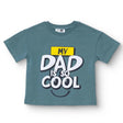 HelloBaby Boys T-shirt Slogan Print Crew Neck Short Sleeve - Green Green - ebebek
