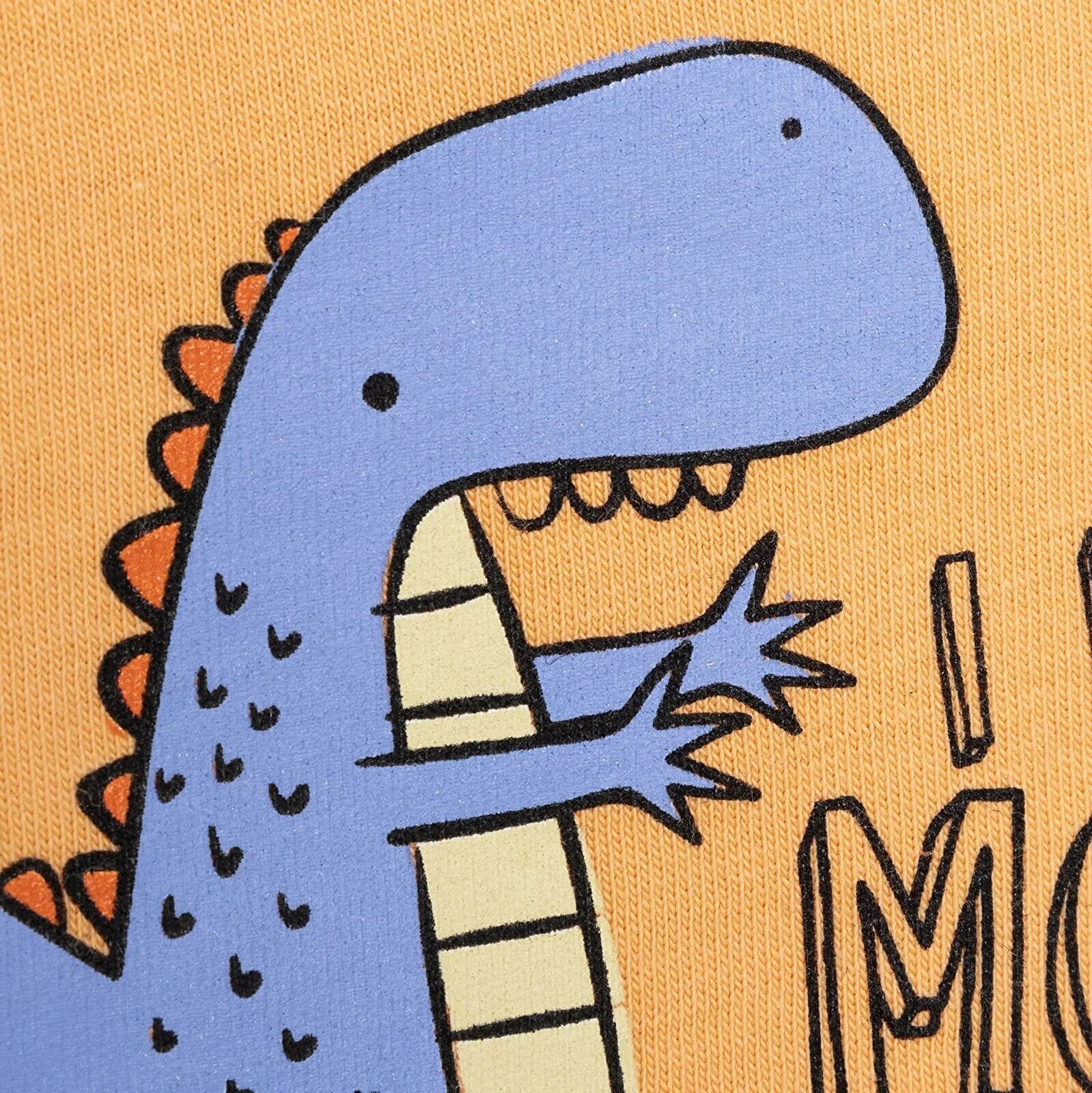 HelloBaby Basic Dinosour Printed Tshirt - Orange - ebebek - Black Friday