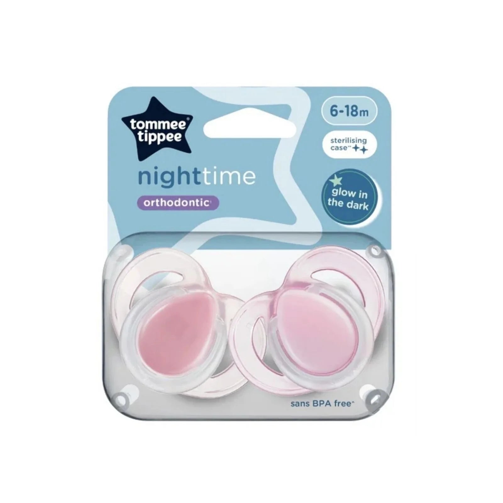 Tommee Tippee Night Time Soother 6 - 18 months Pack of 2 Assorted - ebebek - Black Friday