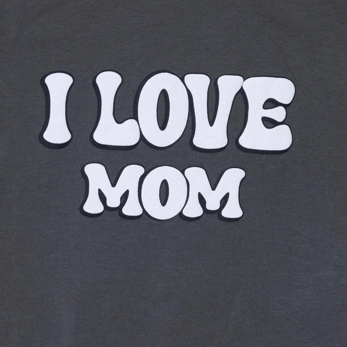 HelloBaby Boys T-shirt Slogan I Love Mom Crew Neck Short Sleeve - Grey Grey - ebebek