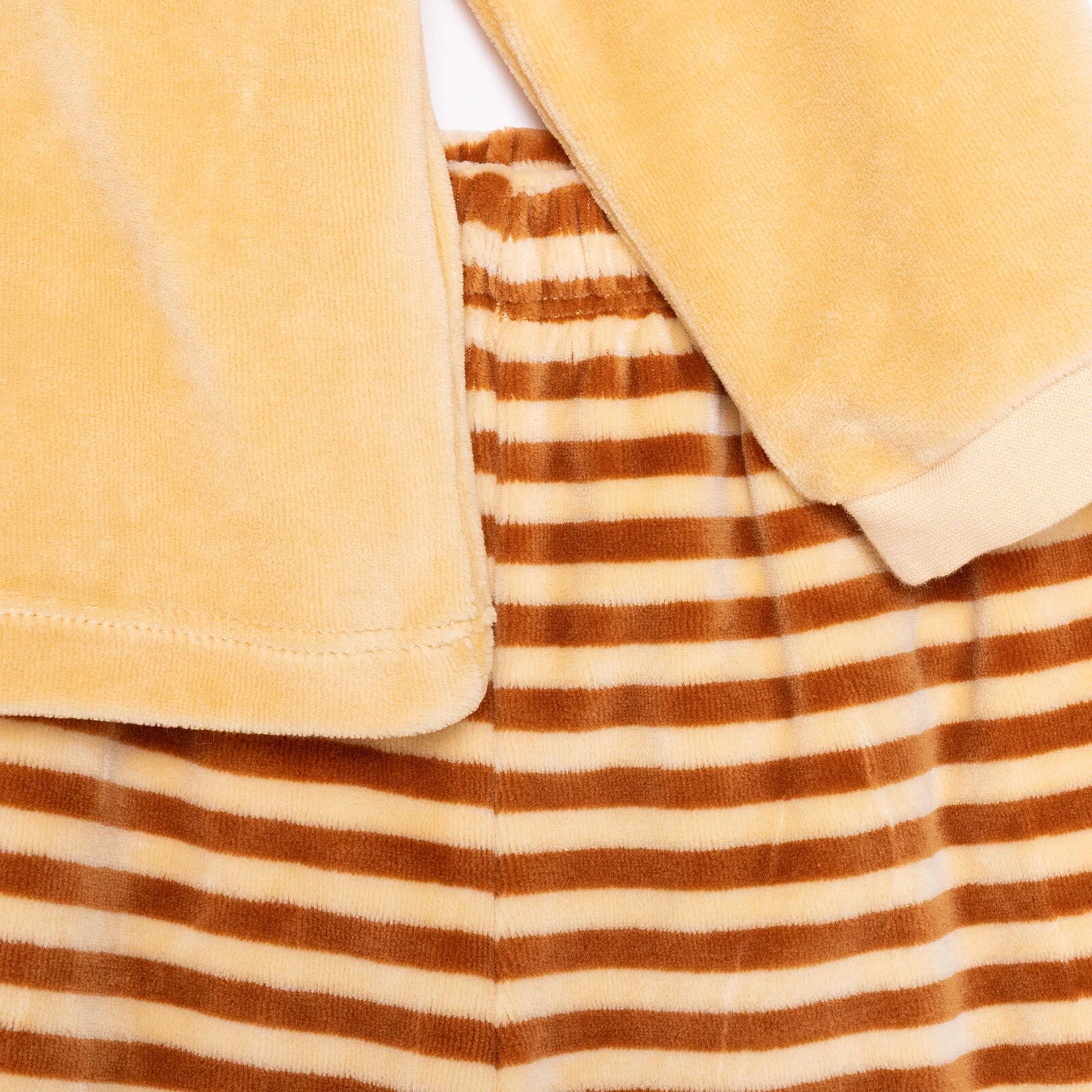 HelloBaby Velvet Pyjama Set - Light Brown - ebebek - Black Friday