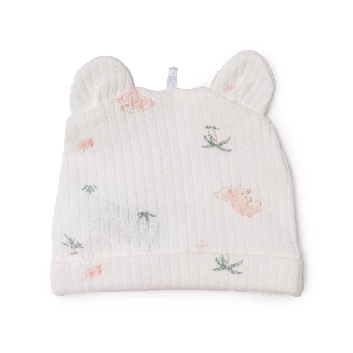 Baby Girl Hat Animal Print - Ecru Printed Ecru Printed - ebebek